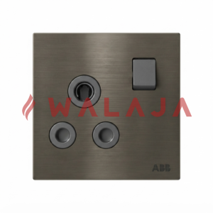 ABB Millenium BS Double Pole Round Pin Switched Socket Outlet – AM20986-SB