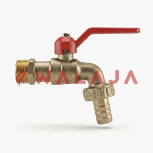 VALVES & PIPE FITTINGS - HOSE UNION BIB TAP Brass, NP Size: 1/2"x3/4"