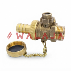 VALVES & PIPE FITTINGS -MALE TAPERED BOILER DRAIN Brass Size: 1/2"x3/4", 3/4"x3/4"